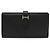 Hermès Béarn Soufflet Long Wallet Leather Wallet Black
