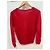 Comptoir Des Cotonniers Roter Mohair Pullover mit V Ausschnitt - Ansicht 2