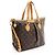 Borsa Tote Palermo PM in Tela Monogram Louis Vuitton Marrone - vista 2
