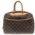 Borsa Vanity Bowling Monogram Louis Vuitton Marrone