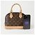 Louis Vuitton Borsa Tote Alma BB Marrone - vista 9