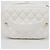 Vanity Chanel Borsa Tote con Manico Superiore in Caviale Bianco - vista 7