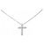 Autre Marque Collana a Croce con Diamanti Au750 Argento
