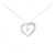 Autre Marque Au750 White Gold Diamond Necklace Silvery  - view 1