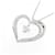 Autre Marque Au750 White Gold Diamond Necklace Silvery  - view 3