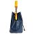 Néonoé Borsa a Spalla NeoNoe BB in Pelle Epi Louis Vuitton Arancione Blu navy - vista 4