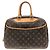 Borsa Vanity Bowling Monogram Louis Vuitton Marrone