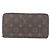 Portafoglio Zippy Monogram Louis Vuitton Marrone