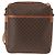 Céline Celine Vintage Macadam Schultertasche aus Canvas und Leder Braun - Ansicht 2