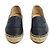 Espadrilles in Pelle Bicolore Chanel EU37 CC Blu Navy Scarpe Piane UK4 US6.5 - vista 2