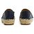 Espadrilles in Pelle Bicolore Chanel EU37 CC Blu Navy Scarpe Piane UK4 US6.5 - vista 4