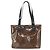 Céline Celine Vintage Macadam Schultertasche Macadam Canva Vinyl Braun - Ansicht 2