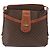 Céline Celine Vintage Macadam Tela e Pelle Marrone