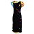 Abito Midi Nero/multicolore Versace