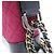 Bolsa de Ombro Chanel Gabriel Line 91810 Vermelho Bordeaux Azul marinho - vista 5