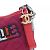 Bolsa de Ombro Chanel Gabriel Line 91810 Vermelho Bordeaux Azul marinho - vista 6