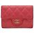 Chanel Matelassé Rosa Visitenkartenetui Pink