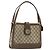 Gucci Borsa a Spalla GG Supreme PVC Beige Oro Auth 164473 D'oro