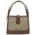 Gucci Borsa a Spalla GG Supreme PVC Beige Oro Auth 164473 D'oro - vista 3