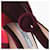 Prada Wildleder Patchwork Absatzsandalen Rot  - Ansicht 4
