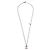 Pendente lungo in metallo Chanel Vintage CC Argento