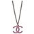 Pendente lungo in metallo Chanel Vintage CC Argento - vista 2