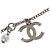 Pendente lungo in metallo Chanel Vintage CC Argento - vista 3