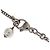 Pendente lungo in metallo Chanel Vintage CC Argento - vista 4