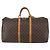 Borsa Keepall Louis Vuitton in tela Monogram 55 Marrone - vista 2