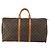 Borsa Keepall Louis Vuitton in tela Monogram 55 Marrone