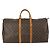 Borsa Keepall Louis Vuitton in tela Monogram 55 Marrone - vista 2