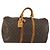 Borsa Keepall Louis Vuitton in tela Monogram 50 Marrone