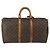 Borsa Keepall Louis Vuitton in tela Monogram 50 Marrone - vista 2