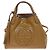 Borsa a spalla convertibile Gucci Soho in vernice piccola Beige