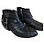 Anine Bing Stivaletti in pelle nera con borchie Nero