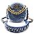 Clutch Rotondo Chanel con Catena Paillettes Mini Blu