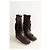 Saint Laurent Botas de cuero marrón Castaño - vista 3