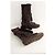 Saint Laurent Botas de cuero marrón Castaño - vista 6