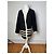Vintage Courreges Paris Gestreifter Cardigan Schwarz Weiß M - Ansicht 12