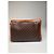 Céline Clutch in pelle monogramma Triomphe Celine Paris vintage marrone - vista 2
