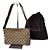 Vintage Gucci Multiway Monogram Bag Beige Brown