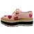 Prada Pink Patentleder Plattform-Espadrilles mit Herzen - Ansicht 3