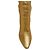 Botas de python douradas com estampado Saint Laurent Dourado - vista 4