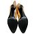 Botas de python douradas com estampado Saint Laurent Dourado - vista 6