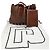 Borsa tote in pelle marrone con catena Paco Rabanne - vista 10