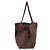 Borsa tote in pelle marrone con catena Paco Rabanne - vista 2