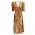 Loretta Midi Kleid aus Samt Devoré von Ulla Johnson Golden