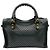 Borsa Mini City in pelle perforata grigia Balenciaga - vista 3