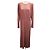 Vestido Maxi de Jersey Malva Bottega Veneta Rosa