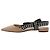 Bailarinas de charol nude Miu Miu con slingback de cuadros negros / blancos - vista 3